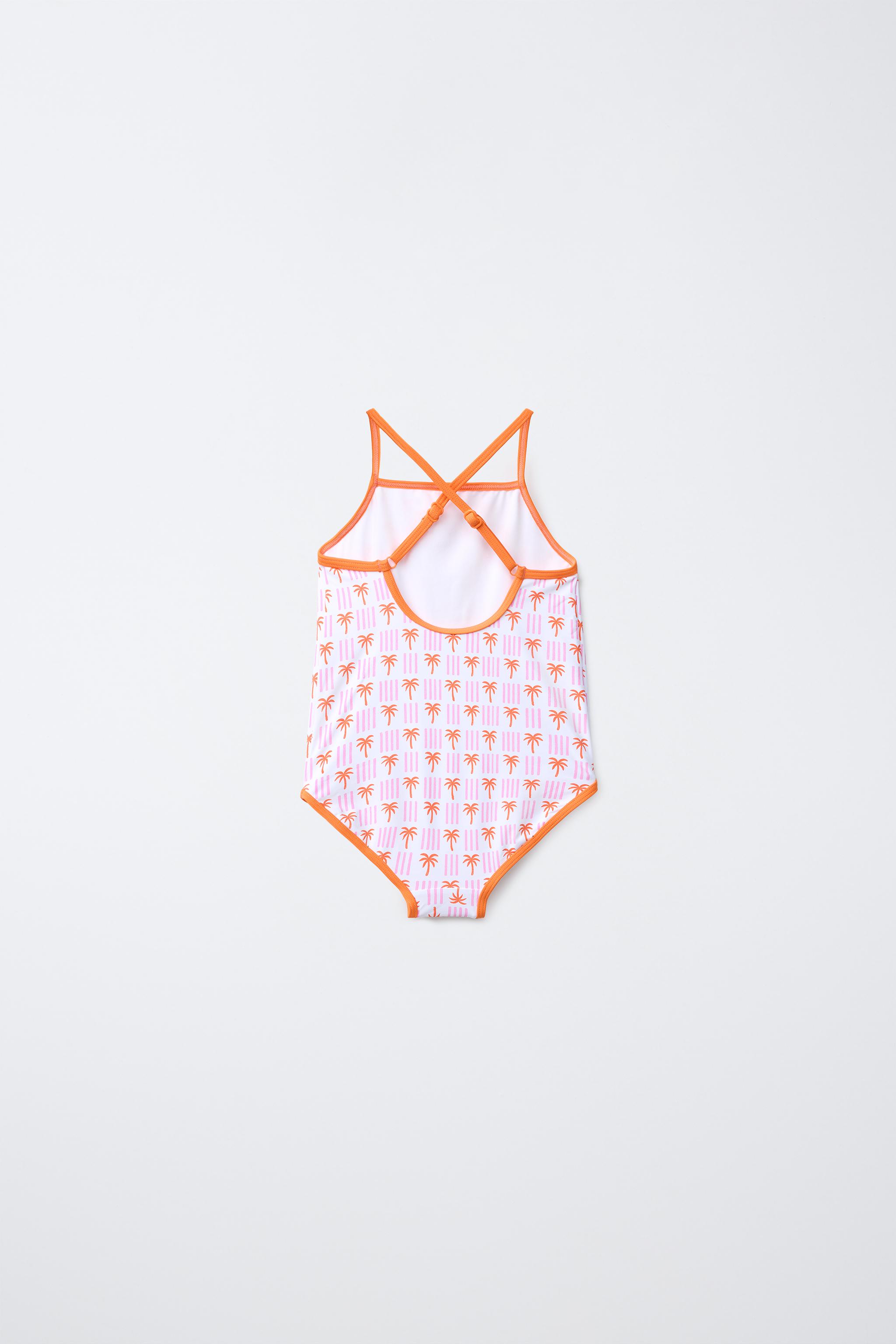 1-6 ANS/ MAILLOT DE BAIN À IMPRIMÉ PETITS PALMIERS